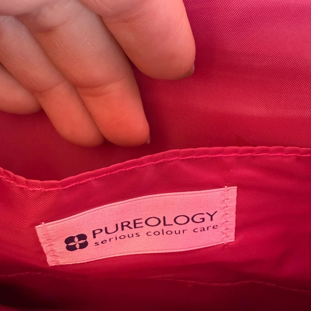 Pureology Pink and Orange Envelope Crossbody Bag - Picture 8 of 9